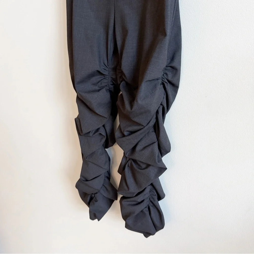 New! JACQUEMUS • Le Corsaire Fronce Trouser Pants in Dark Grey - Picture 9 of 16